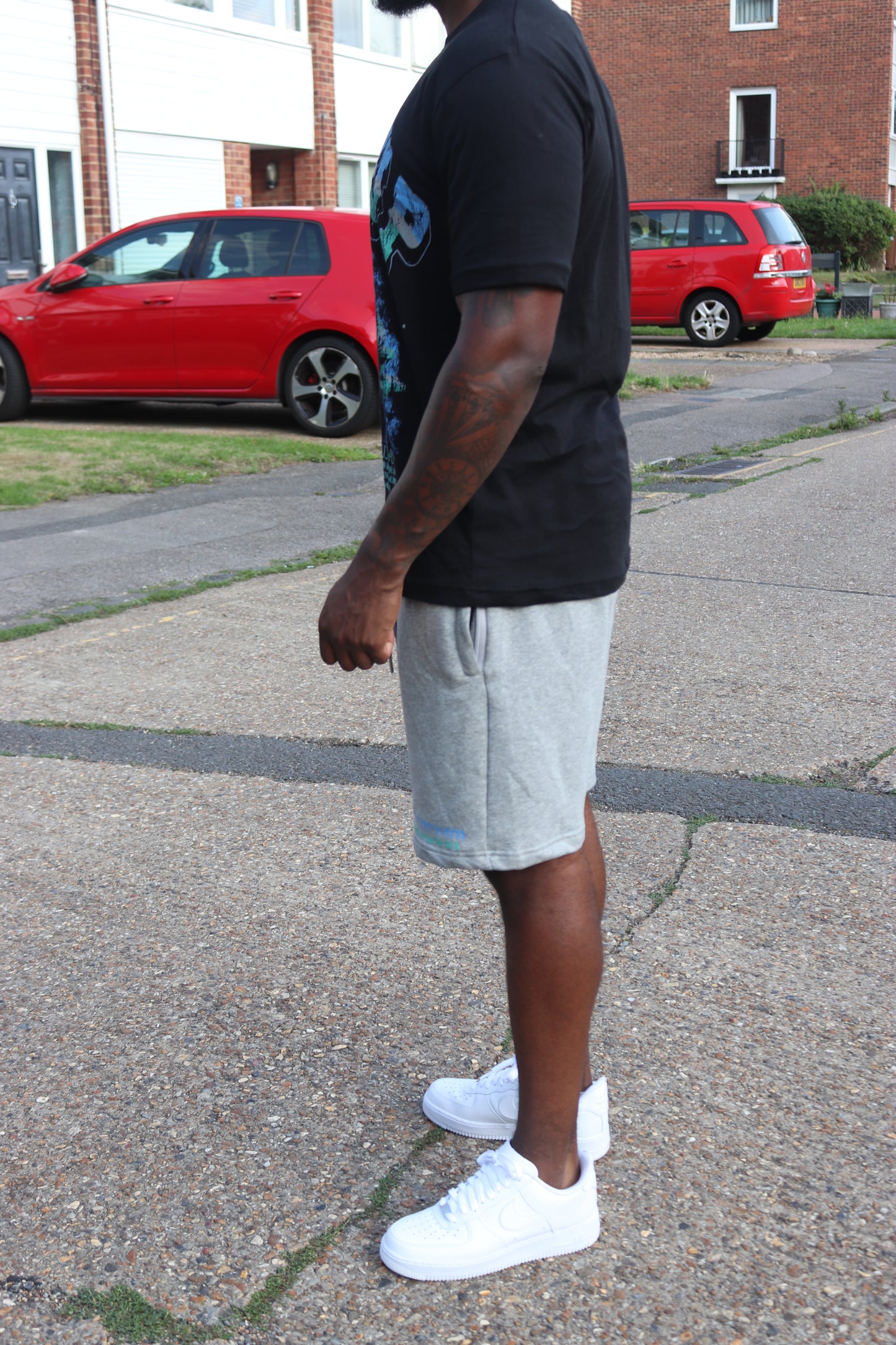 Men’s Graphic Tee & Fleece Shorts Set