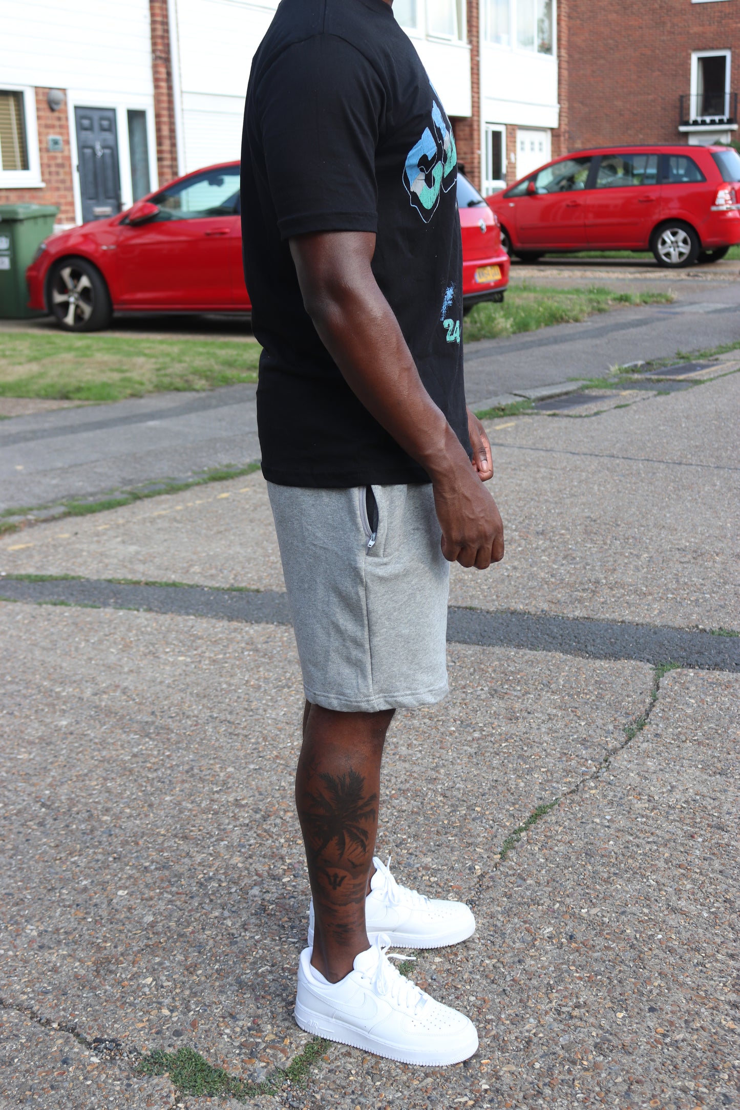 Men’s Graphic Tee & Fleece Shorts Set
